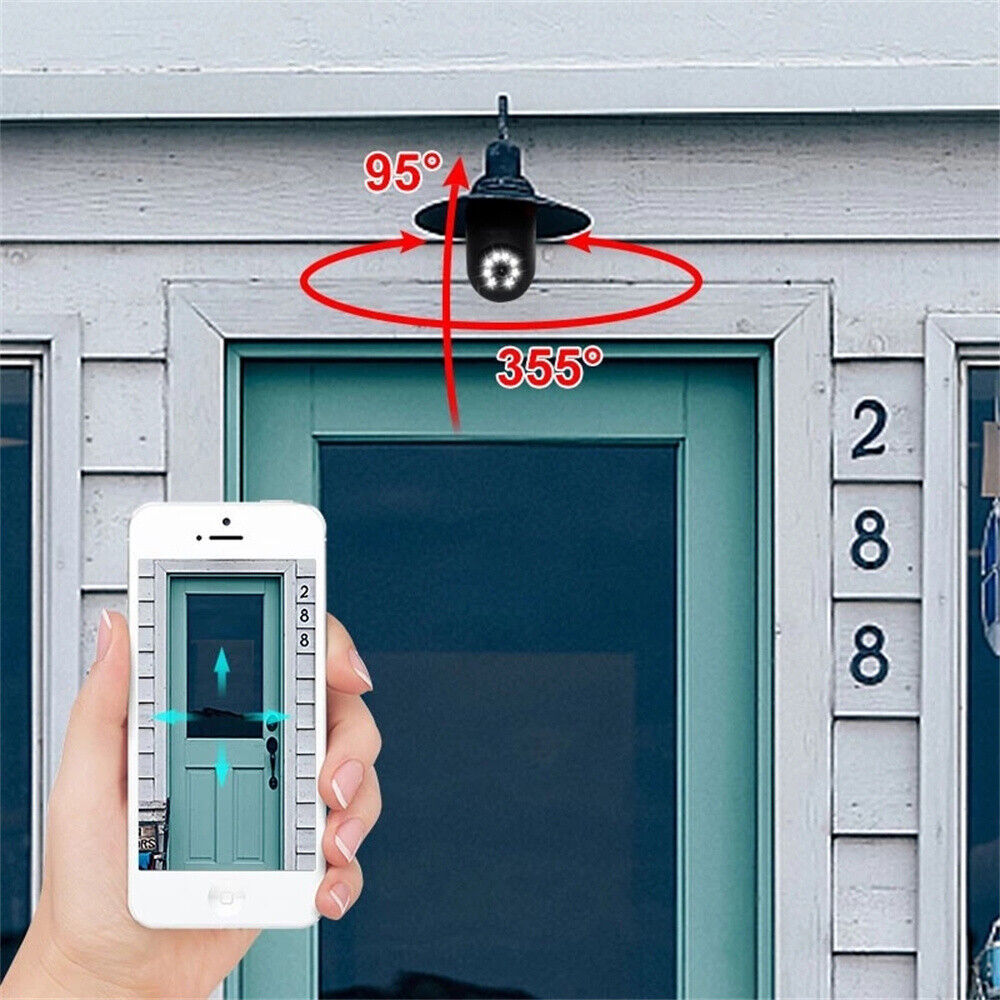 E27 Light Bulb 1080P IP Camera 5G Wi-Fi Night Smart Home Wireless Security