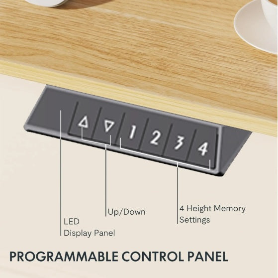 Electric Standing Desk Whole Piece Adjustable Height Desk Home Office Computer Workstation Sit Stand Up Desk