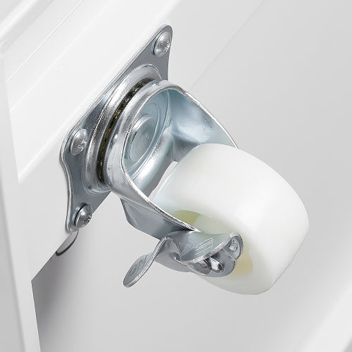 Metal Printer Stand With Storage Small Space Mobile Printer Table With Door Adjustable Shelf Home Office Filing Cabinet On Wheels