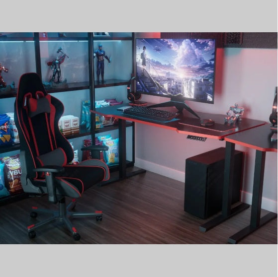 Electric Standing Desk Whole Piece Adjustable Height Desk Home Office Computer Workstation Sit Stand Up Desk